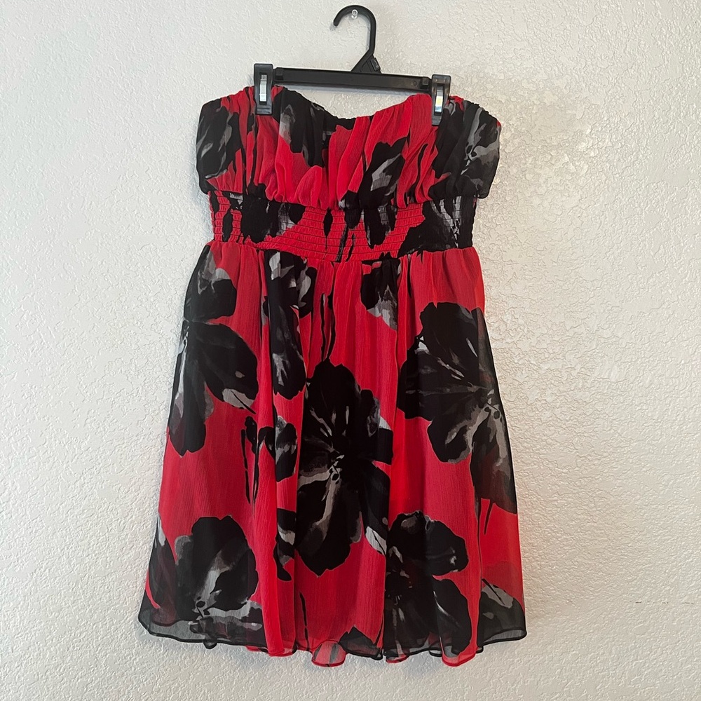 Strapless Mini Dress - Kimichi Blue - Size L